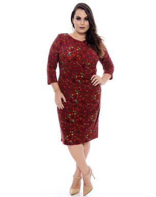 Vestido-Drapeado-Feminino-Plus-Size