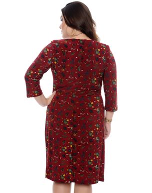 Vestido-Drapeado-Feminino-Plus-1-Size