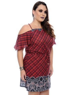 Vestido-Tartan-Plus-Size-1