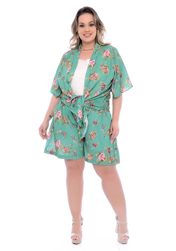 vestido kimono plus size