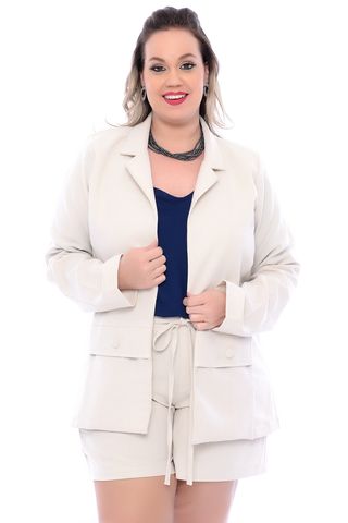blazer alfaiataria plus size