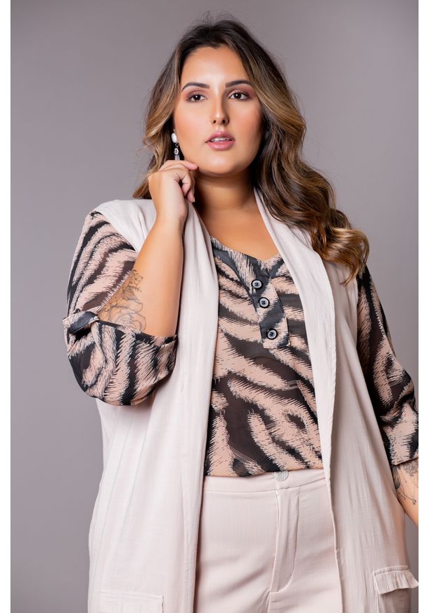 maxi colete plus size