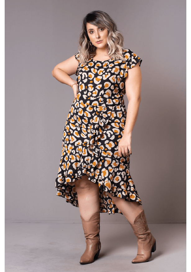 vestido mullet plus size