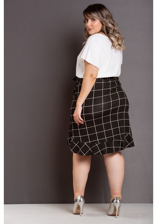 saia xadrez plus size