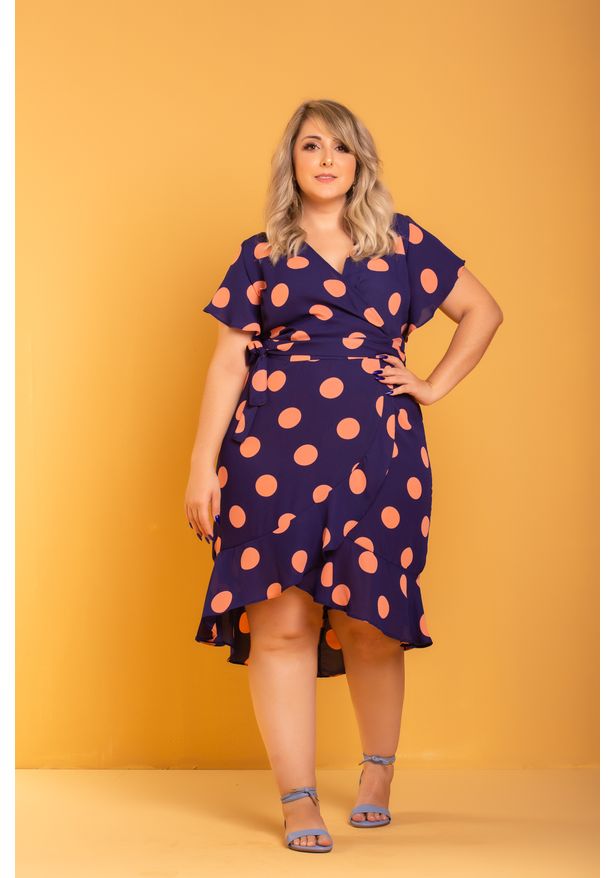 vestido plus size transpassado