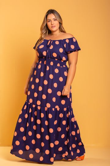 vestido longo ciganinha plus size