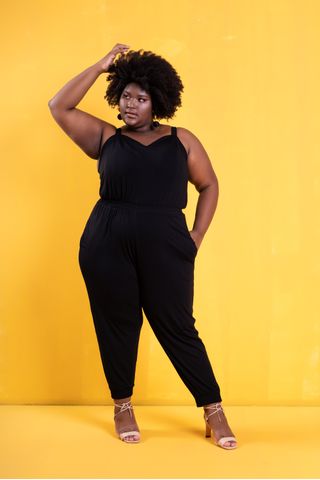 macacão festa chique plus size
