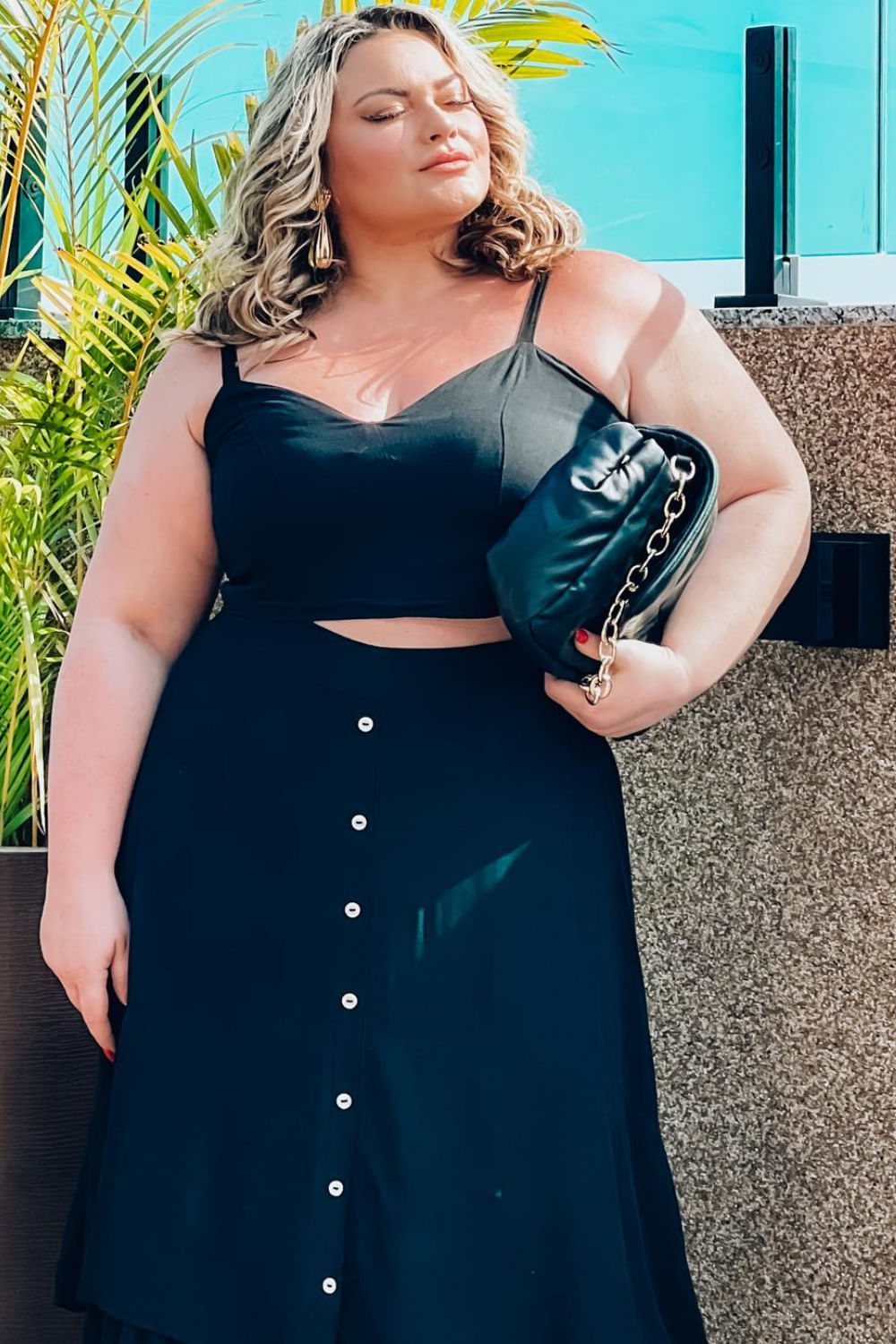 Cropped Eva Black Plus Size - Chic e Elegante