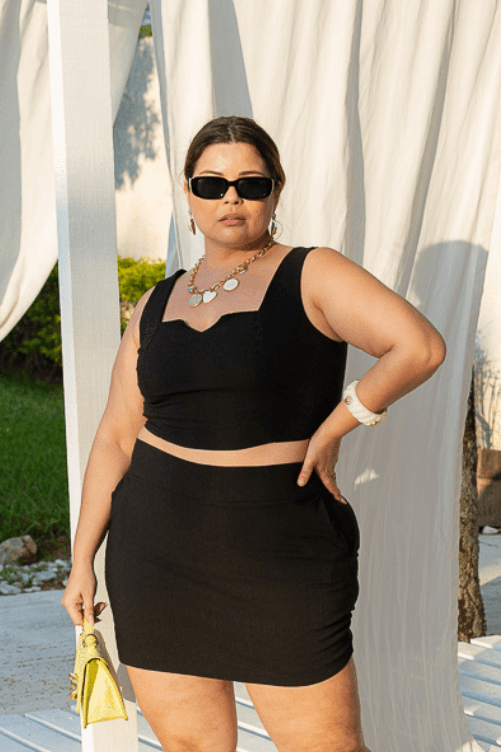 Saia bengaline hot sale plus size