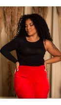Blusa Uma Manga Black Plus Size Blusa Uma Manga Black Plus Size