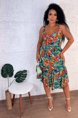 Saia-Midi-Kiara-Estampa-Verde-Plus-Size