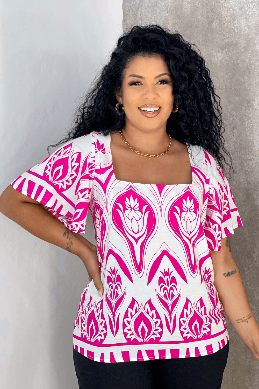 Blusa plus size sales viscose