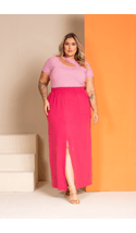 Saia-Longa-Moletinho-Plus-Size-ROSA Saia-Longa-Moletinho-Plus-Size-ROSA
