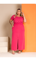 Saia-Longa-Moletinho-Plus-Size-ROSA Saia-Longa-Moletinho-Plus-Size-ROSA