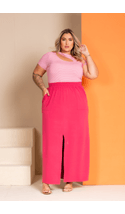 Saia-Longa-Moletinho-Plus-Size-ROSA Saia-Longa-Moletinho-Plus-Size-ROSA