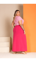 Saia-Longa-Moletinho-Plus-Size-ROSA Saia-Longa-Moletinho-Plus-Size-ROSA