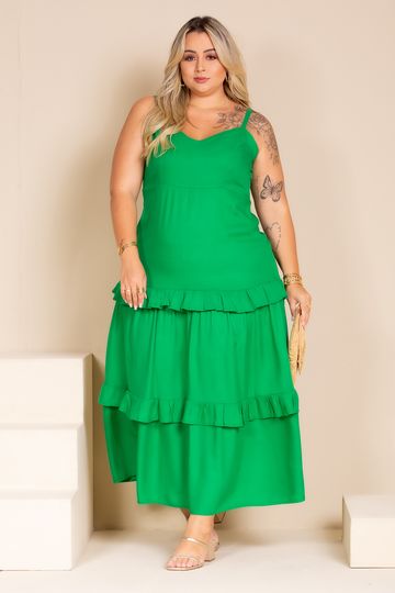 Vestido-Longo-Babado-Emily-Plus-Size-VERDE Vestido-Longo-Babado-Emily-Plus-Size-VERDE