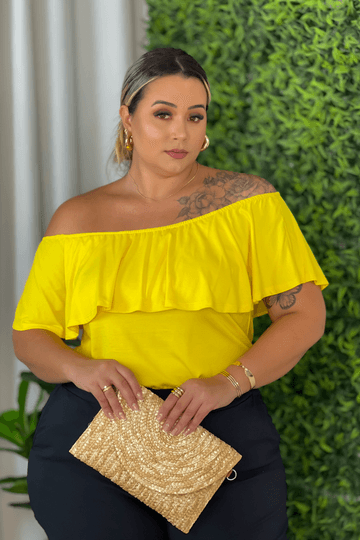 Bata-Ciganinha-Myra-Plus-Size-AMARELO Bata-Ciganinha-Myra-Plus-Size-AMARELO