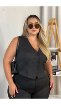 Colete-Alfaiataria-Venetta-Plus-Size-PRETO Colete-Alfaiataria-Venetta-Plus-Size-PRETO