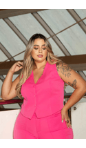 Colete-Alfaiataria-Venetta-Plus-Size-PINK Colete-Alfaiataria-Venetta-Plus-Size-PINK