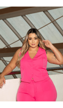 Colete-Alfaiataria-Venetta-Plus-Size-PINK Colete-Alfaiataria-Venetta-Plus-Size-PINK