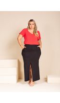 Saia-Longa-Bengaline-Camille-Plus-Size-PRETO Saia-Longa-Bengaline-Camille-Plus-Size-PRETO