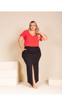 Saia-Longa-Bengaline-Camille-Plus-Size-PRETO Saia-Longa-Bengaline-Camille-Plus-Size-PRETO