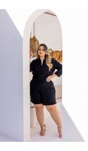 Shorts-Alfaiataria-Slub-Armani-Bordado-Plus-Size-PRETO Shorts-Alfaiataria-Slub-Armani-Bordado-Plus-Size-PRETO