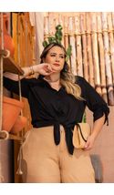 Camisa-Feminina-C--Franzido-Na-Manga-Plus-Size-PRETO-