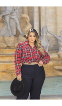 Camisa-Manga-Longa-Flanelado-Escocia-Plus-Size-XADREZ-VERMELHO