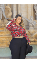 Camisa-Manga-Longa-Flanelado-Escocia-Plus-Size-XADREZ-VERMELHO