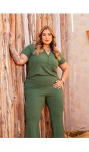 Blusa-Gola-Polo-Malha-Canelada-Plus-Size-VERDE