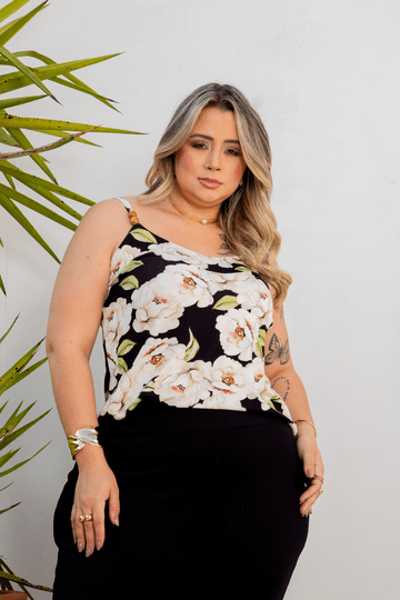 Regata-Fiorella-Com-Contas-Plus-Size-FUNDO-PRETO-FLORES Regata-Fiorella-Com-Contas-Plus-Size-FUNDO-PRETO-FLORES