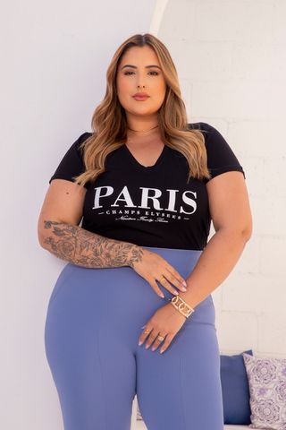 T-Shirt-Jaqueline-Silk-Paris-Plus-Size-PRETO