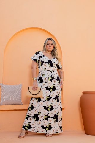 Vestido-Transpassado-Fiorella-Longo-Plus-Size-FUNDO-PRETO-COM-FLORES