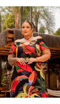 Vestido-Longo-Amarril-Hortensia-Malha-Plus-Size-FUNDO-PRETO-COM-FOLHAGEM