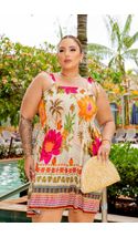 Vestido-Curto-Barrado-Lastex-Plus-Size-FUNDO-BEGE-COM-FOLHAGEM