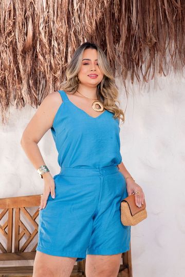 Regata-Slub-Armani-Plus-Size-AZUL Regata-Slub-Armani-Plus-Size-AZUL