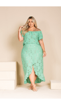 Saia-Midi-Malha-Laise-Plus-Size-VERDE Saia-Midi-Malha-Laise-Plus-Size-VERDE