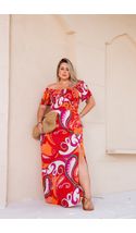 Vestido-Longo-Lastex-Audrey-Plus-Size-ARABESCO-FUNDO-LARANJA