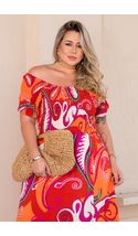 Vestido-Longo-Lastex-Audrey-Plus-Size-ARABESCO-FUNDO-LARANJA