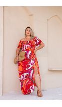 Vestido-Longo-Lastex-Audrey-Plus-Size-ARABESCO-FUNDO-LARANJA