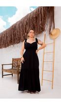 Vestido-Longo-Elisabeth-Com-No-e-Babado-Plus-Size-PRETO