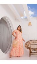 Vestido-Longo-Laise-Recortes-Plus-Size-BRANCO-COM-LARANJA Vestido-Longo-Laise-Recortes-Plus-Size-BRANCO-COM-LARANJA