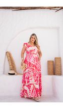 Vestido-Longo-Adriele-Entremeio-Plus-Size-FUNDO-ROSA-ESTAMPA-VERMELHA