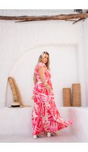 Vestido-Longo-Adriele-Entremeio-Plus-Size-FUNDO-ROSA-ESTAMPA-VERMELHA