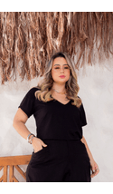 Blusa-Maya-Nervuras-Viscose-Plus-Size-PRETO Blusa-Maya-Nervuras-Viscose-Plus-Size-PRETO