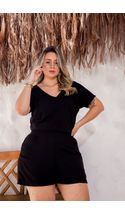 Blusa-Maya-Nervuras-Viscose-Plus-Size-PRETO Blusa-Maya-Nervuras-Viscose-Plus-Size-PRETO