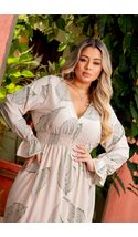 Vestido-New-Vitoria-Manga-Longa-Plus-Size-FUNDO-BEGE-COM-FOLHAGEM