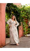 Vestido-New-Vitoria-Manga-Longa-Plus-Size-FUNDO-BEGE-COM-FOLHAGEM
